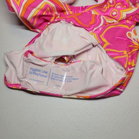 Trina Turk Morning Sunrise Bandeau One Piece Monokini Swimsuit Size 14 NEW - Picture 9 of 10